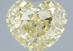 1.07ct HEART Fancy Yellow VVS2 Coloured Lab diamond