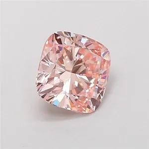 1.08ct CUSHION Fancy Pink VVS2 Coloured Lab diamond