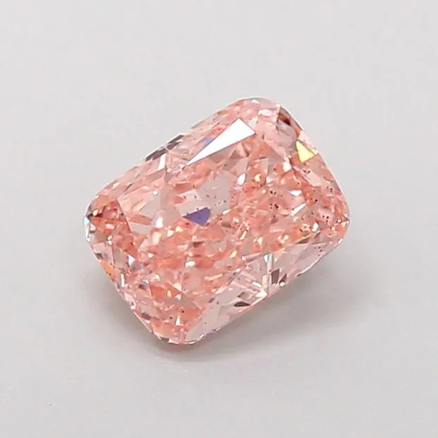 1.24ct CUSHION Fancy Intense Pink SI1 Coloured Lab diamond