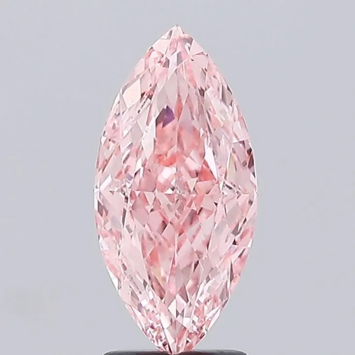 2.52ct MARQUISE Fancy Vivid Pink VS1 Coloured Lab diamond