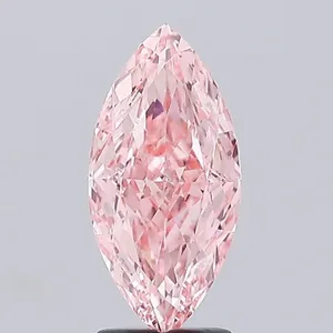 2.52ct MARQUISE Fancy Vivid Pink VS1 Coloured Lab diamond