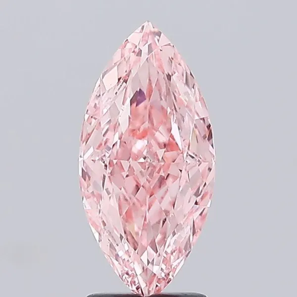 2.52ct MARQUISE Fancy Vivid Pink VS1 Coloured Lab diamond