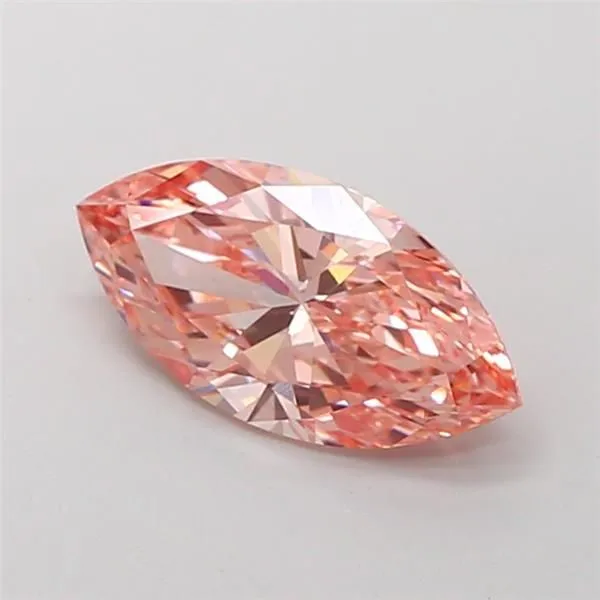 1.71ct MARQUISE Fancy Vivid Pink VS1 Coloured Lab diamond