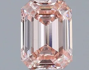 1.02ct EMERALD Fancy Intense Pink VS2 Coloured Lab diamond