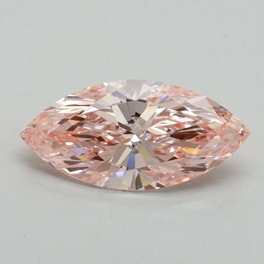 0.98ct MARQUISE Fancy Intense Pink VS1 Coloured Lab diamond