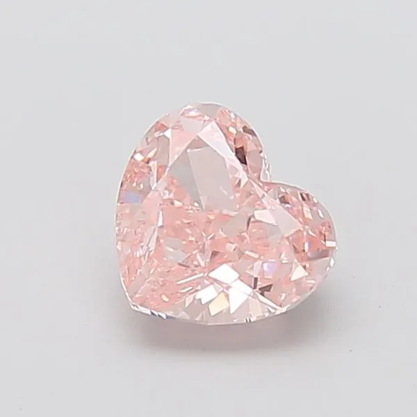 1.65ct HEART Fancy Intense Pink VS1 Coloured Lab diamond
