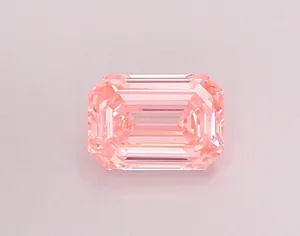 1.01ct EMERALD Fancy Intense Pink VS2 Coloured Lab diamond