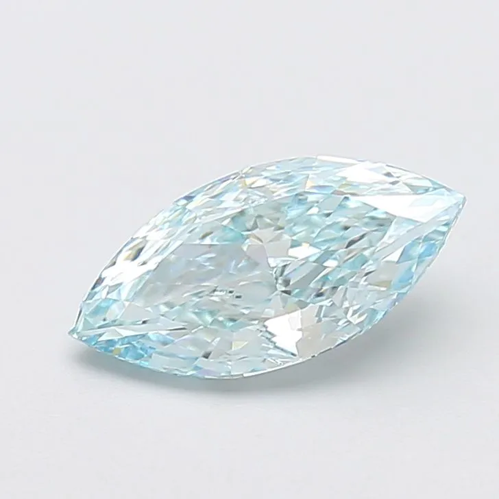 2.06ct MARQUISE Fancy Vivid Blue VS1 Coloured Lab diamond