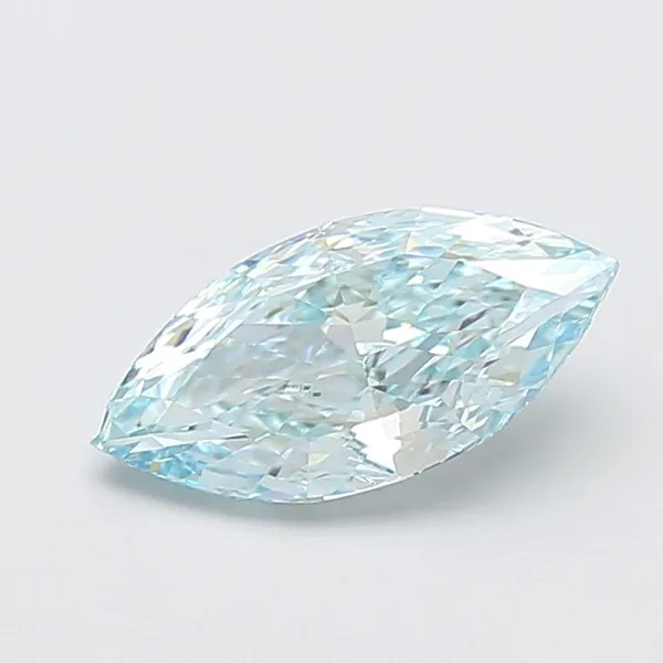 2.06ct MARQUISE Fancy Vivid Blue VS1 Coloured Lab diamond