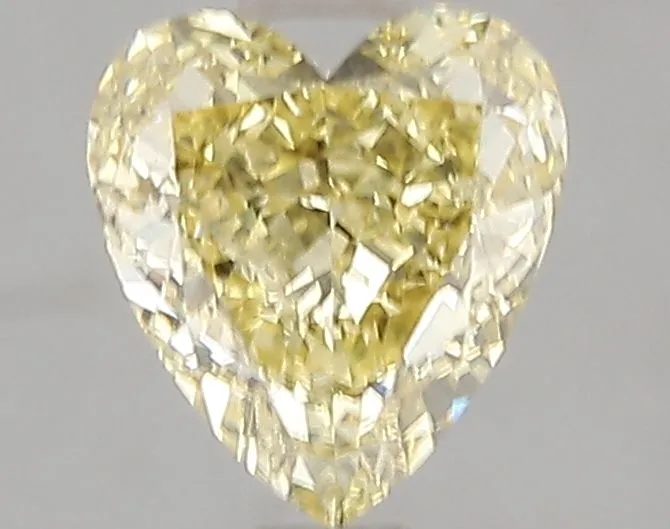 1.54ct HEART Fancy Intense Yellow VS1 Coloured Lab diamond