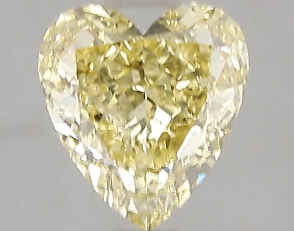 1.54ct HEART Fancy Intense Yellow VS1 Coloured Lab diamond