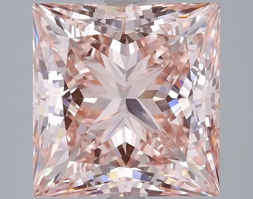 5.04ct PRINCESS Fancy Intense Pink VS2 Coloured Lab diamond
