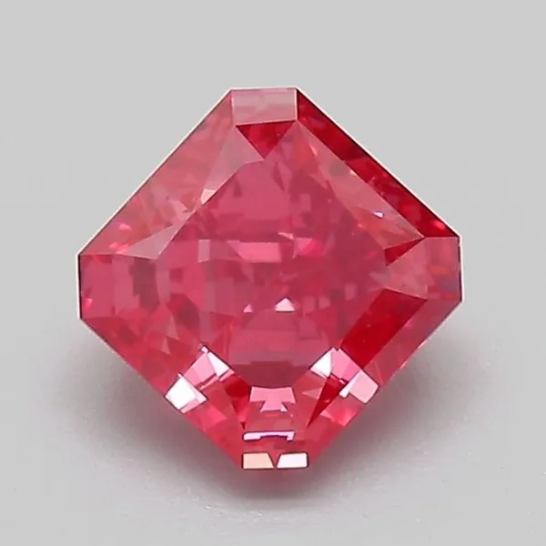 1.04ct RADIANT Fancy Vivid Pink VVS2 Coloured Lab diamond
