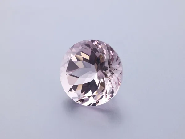 7.04ct Pink Morganite, Round cut gemstone