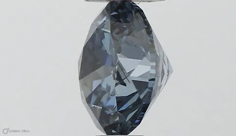 0.50ct ROUND Fancy Vivid Blue SI2 Coloured Lab diamond