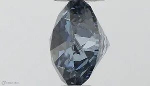0.5ct ROUND Fancy Vivid Blue SI2 Coloured Lab diamond