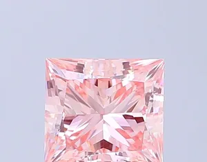 2ct PRINCESS Fancy Intense Pink VS1 Coloured Lab diamond