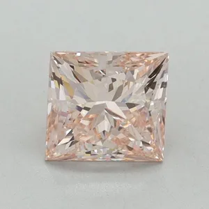 1.02ct PRINCESS Fancy Intense Pink VS1 Coloured Lab diamond