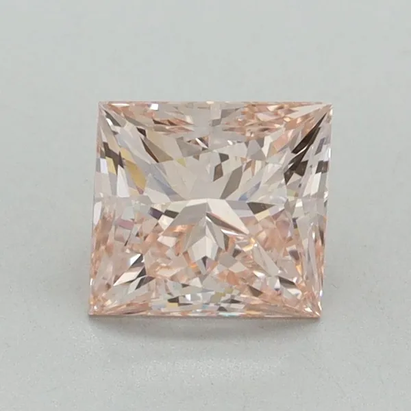 1.02ct PRINCESS Fancy Intense Pink VS1 Coloured Lab diamond