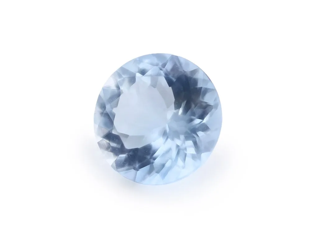1.28ct Blue Aquamarine, Round gemstone