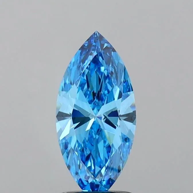 1.41ct MARQUISE Fancy Vivid Blue VS2 Coloured Lab diamond