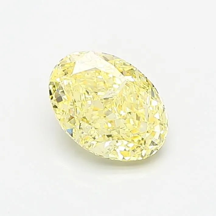 1.01ct OVAL Fancy Intense Yellow SI1 Coloured Lab diamond