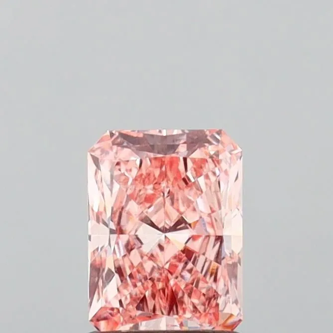 1.00ct RADIANT Fancy Intense Pink VS1 Coloured Lab diamond