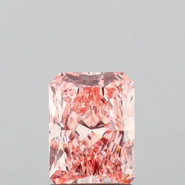 1ct RADIANT Fancy Intense Pink VS1 Coloured Lab diamond