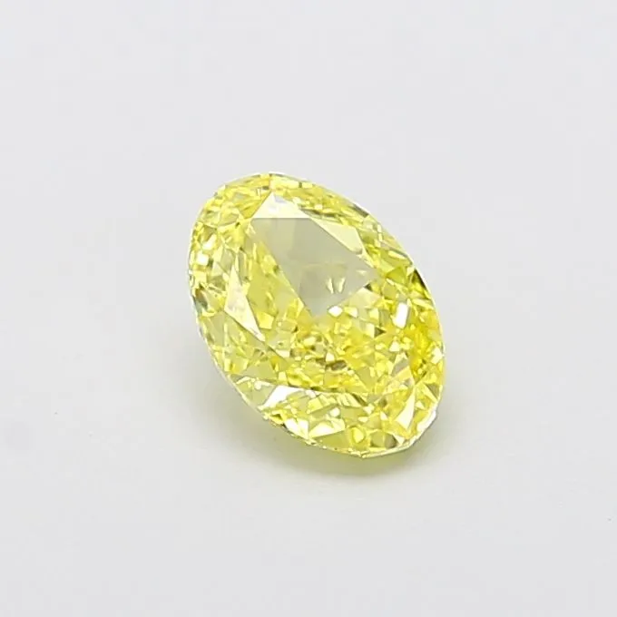 1.04ct OVAL Fancy Intense Yellow VS1 Coloured Lab diamond