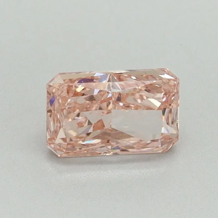 0.54ct RADIANT Fancy Vivid Pink VS1 Coloured Lab diamond