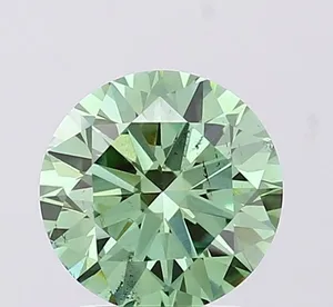 0.63ct ROUND Fancy Vivid Pink SI1 Coloured Lab diamond
