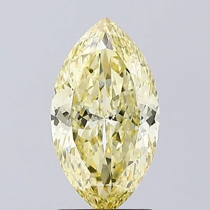 1.77ct MARQUISE Fancy Intense Yellow VVS2 Coloured Lab diamond