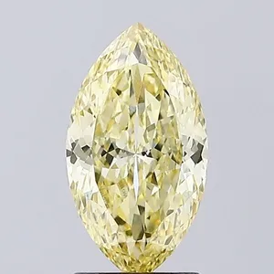 1.77ct MARQUISE Fancy Intense Yellow VVS2 Coloured Lab diamond