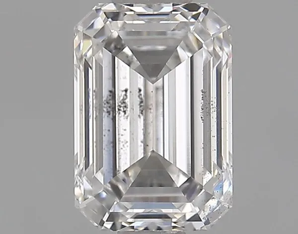 0.74ct EMERALD F SI1 Lab diamond