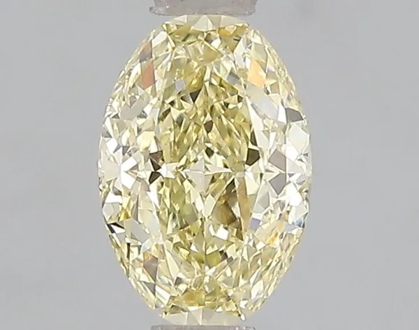 1.1ct OVAL Fancy Intense Yellow VS1 Coloured Lab diamond