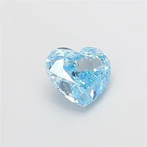 1.04ct HEART Fancy Vivid Blue VS1 Coloured Lab diamond