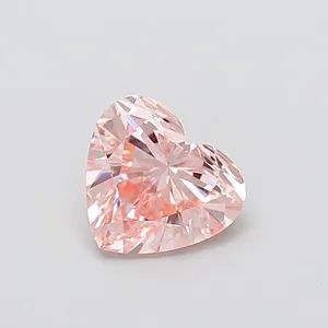 1.51ct HEART Fancy Intense Pink VS2 Coloured Lab diamond