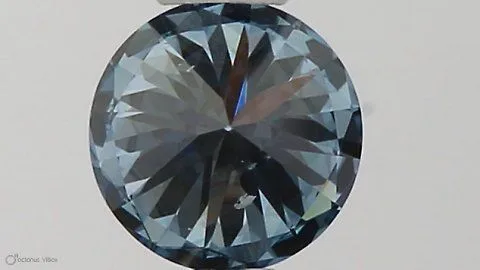 0.33ct ROUND Fancy Intense Blue IF Coloured Lab diamond
