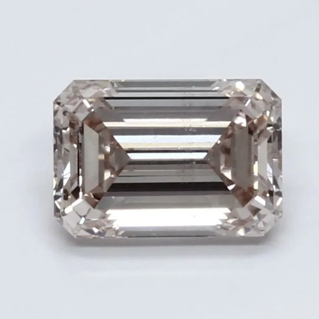 1.50ct EMERALD Fancy Light Brownish Pink SI1 Coloured Lab diamond