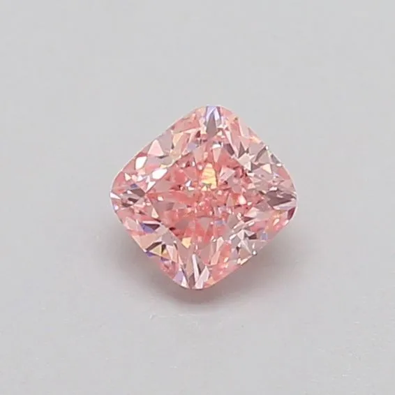 0.33ct CUSHION Fancy Intense Pink SI1 Coloured Lab diamond