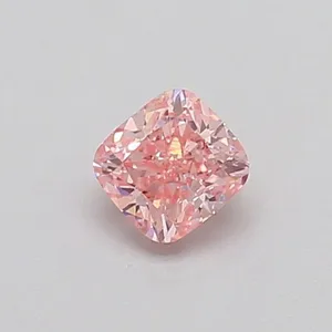 0.33ct CUSHION Fancy Intense Pink SI1 Coloured Lab diamond