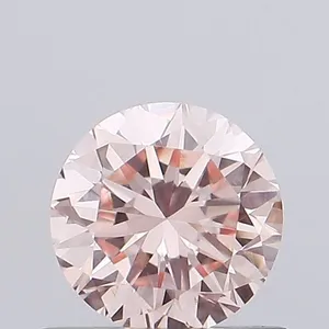 0.49ct ROUND Fancy Pink VS1 Coloured Lab diamond