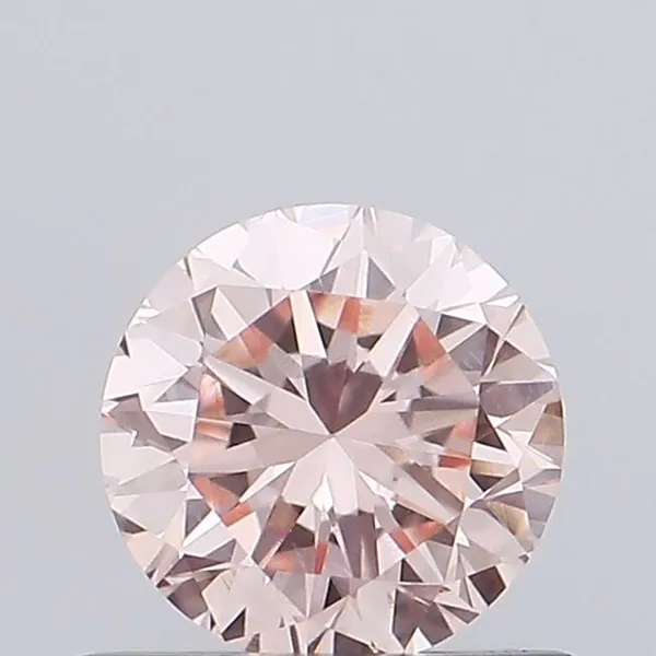 0.49ct ROUND Fancy Pink VS1 Coloured Lab diamond