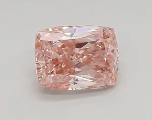 0.82ct CUSHION Fancy Vivid Pink VVS2 Coloured Lab diamond
