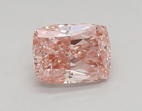 0.82ct CUSHION Fancy Vivid Pink VVS2 Coloured Lab diamond