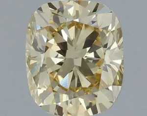 1.17ct CUSHION Fancy Yellow VVS2 Coloured Lab diamond