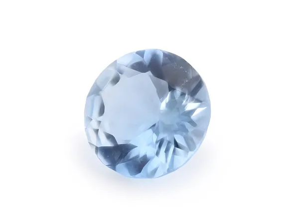 1.23ct Blue Aquamarine, Round cut gemstone