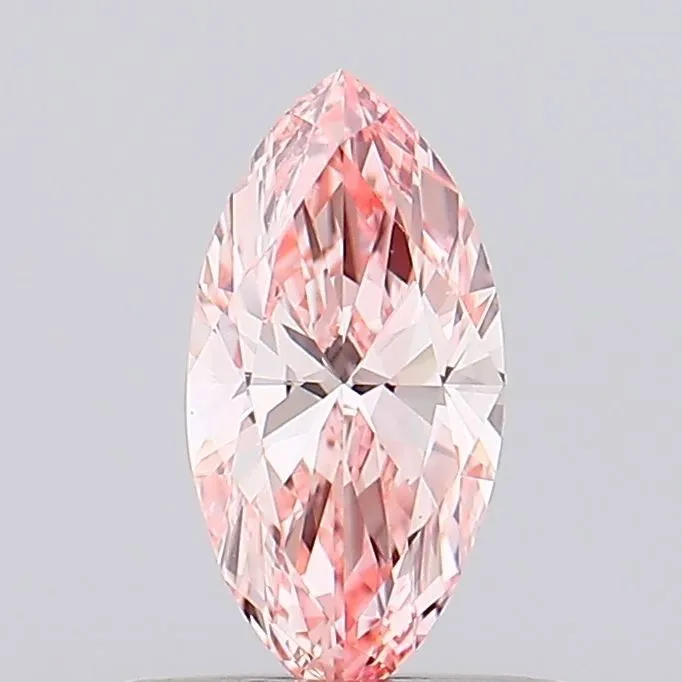 0.42ct MARQUISE Fancy Vivid Pink VVS2 Coloured Lab diamond