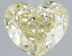 1.07ct HEART Fancy Yellow VVS2 Coloured Lab diamond