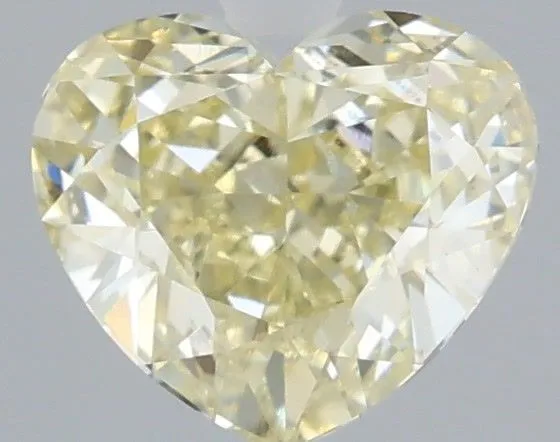 1.07ct HEART Fancy Yellow VVS2 Coloured Lab diamond